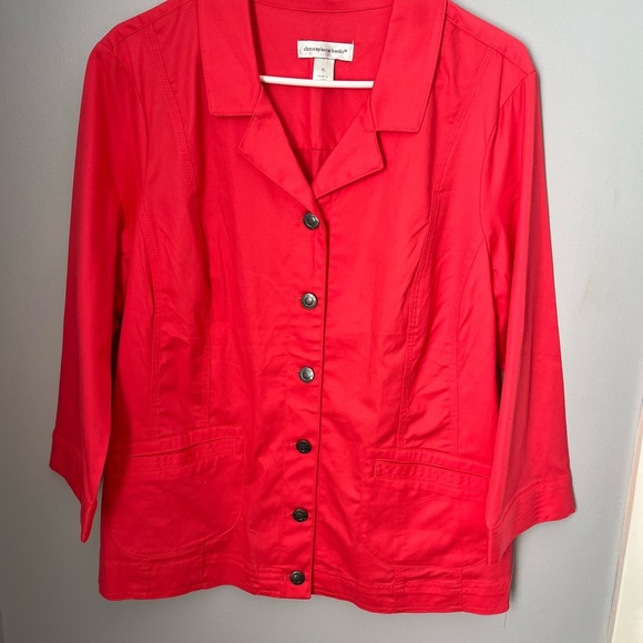Christopher & Banks Jackets & Blazers - Christopher & Banks Pink Blazer with Notched Collar